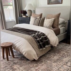 Shoppe Amber Interiors Brown and Cream Patterned Throw Blanket Alamwar Sold Out